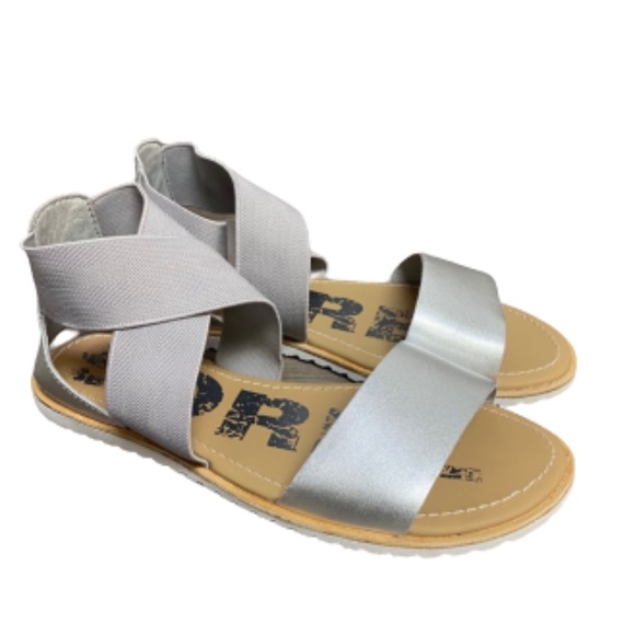 Sorel Shoes - Sorel | Ella Strappy Sandals Pure Silver Size 6.5